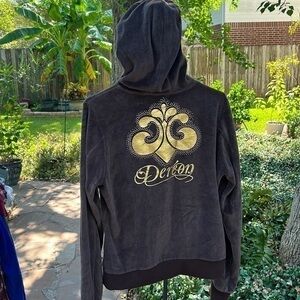 Vintage Beyonce House of Dereon Velour Brown Tracksuit Velour Jacket